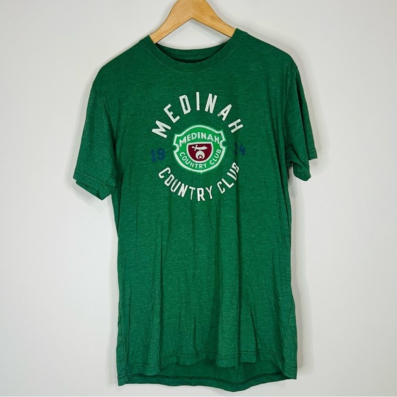 Medina Country Club Green Casual Graphic Tee Large - Picture 1 of 5